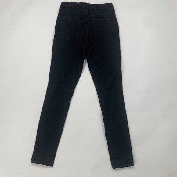 Old Navy Rockstar Super Skinny Jeans Women's Size 6 Black Denim High Rise - Picture 2 of 8